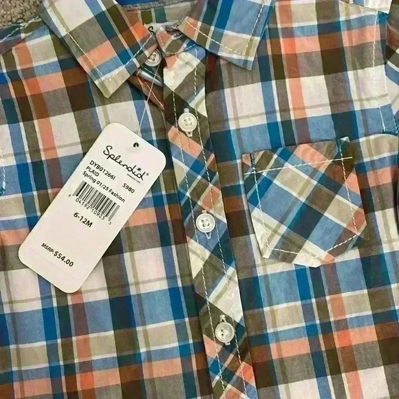 NWT Splendid plaid button up - Picture 2 of 2